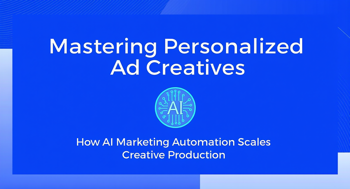 AI-powered personalized ad creative platform showing different ad options for different audience groups