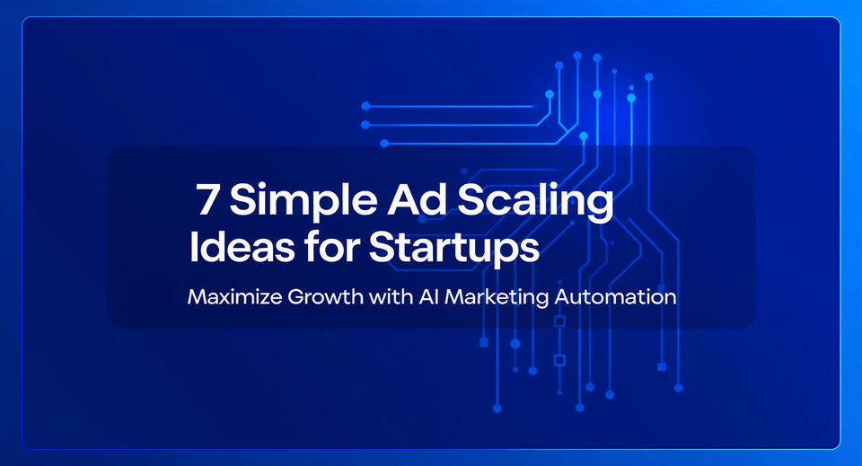 7 Simple Ad Scaling Ideas for Startups: Maximize Growth with AI Marketing Automation